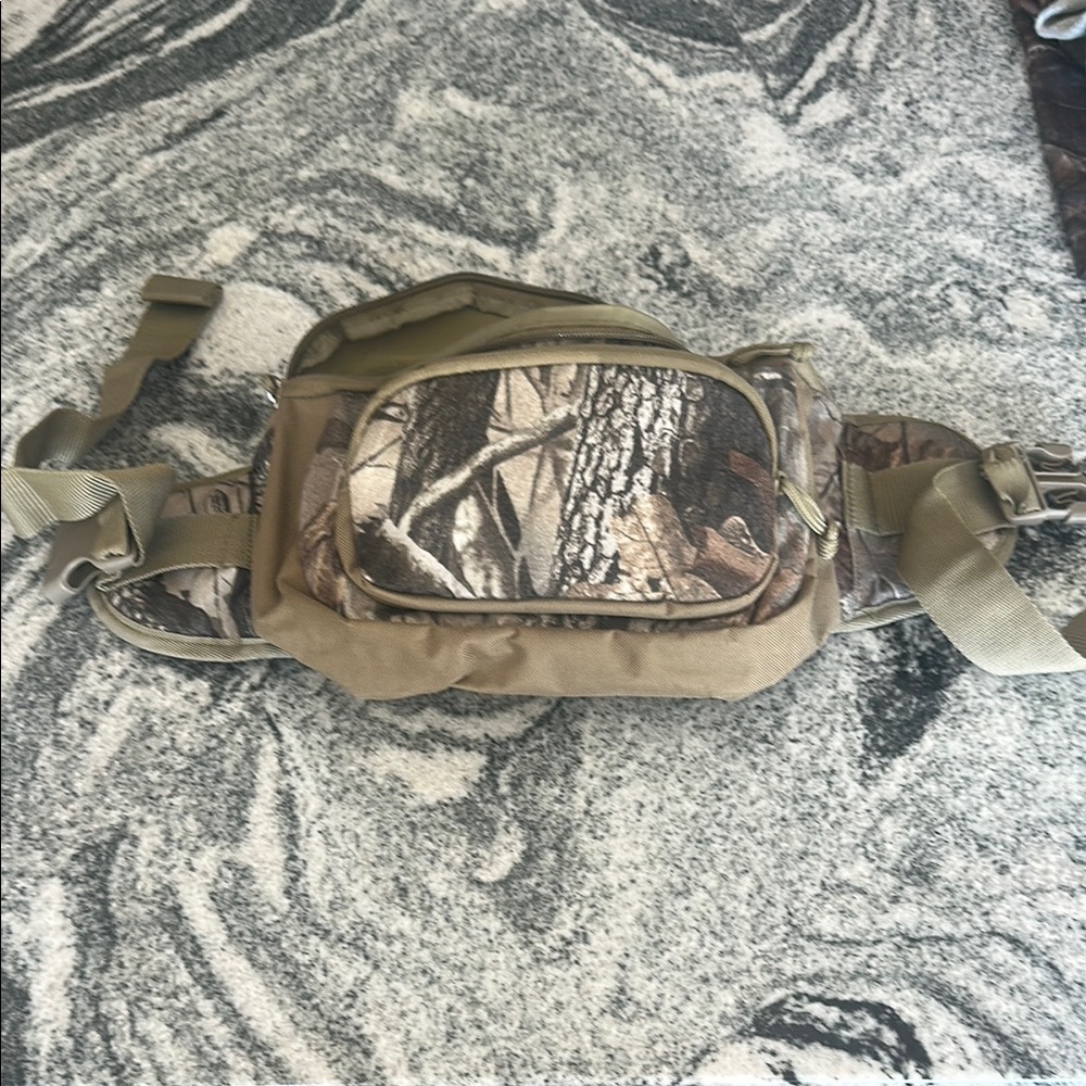 Remington Brown and Tan Belt Bag Compact Camouflage Design